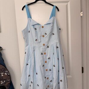 NWT Disney Cruise Line DCL Ladies Dress Sz 1X Seersucker Mickey Print 2025